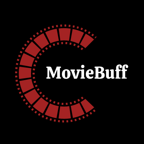 Logo mordu de cinéma fond noir